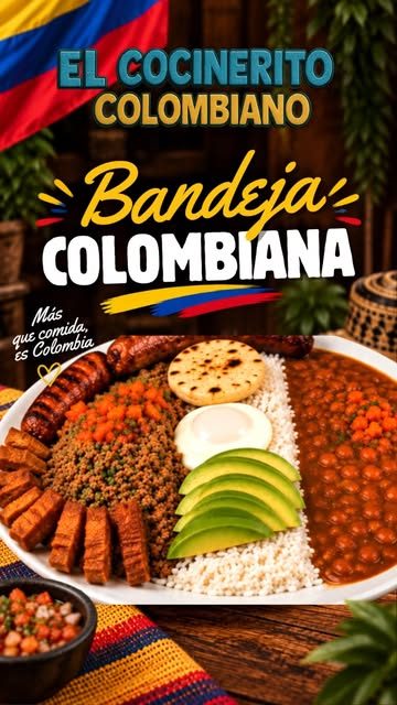 El Cocinerito bandeja colombiana poster